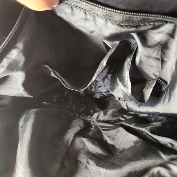 BLACK  RUFFLED TOTE BAGE LARGE - Picture 13 of 16